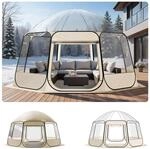VEVOR Pop-up-Bubble-Zelt, 458 x 432 x 230 cm, transparentes Campingzelt,