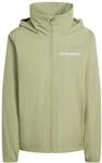 adidas Women's Terrex Multi Essentials 2 Layer Rain Jacket, tent green, M