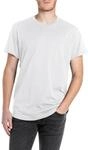 Replay Herren T-Shirt Kurzarm Rundhalsausschnitt, Wei&szlig; (Natural White), S