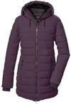 killtec Damen Steppparka/Parka mit Kapuze KOW 55 WMN QLTD PRK, pflaume, 40, 41809-000