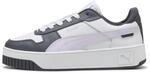 PUMA Damen Carina Street Sneaker, White-Lilac Frost-Galactic Gray, 42.5 EU