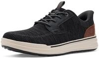 Skechers Sterling Ramone Herren-Sneaker, Schwarzes Strick-Mesh, 43 EU
