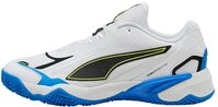 PUMA Unisex SOLARSTRIKE 4 Indoor Court Shoe, White Black-Ultra Blue, 45 EU, Puma