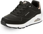 Skechers Unisex-Kinder UNO Fall AirWinter Stiefel, Schwarzer Synthetikbesatz,...
