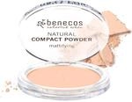 Benecos Natural Compact Powder porcelain - gepresstes, mattierendes Puder f&uuml;r