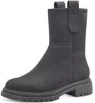 Tamaris Damen Warmfutter Stiefel Leder bequem; DARK GREY, EU 38