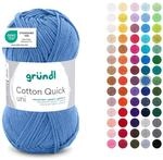 Gr&uuml;ndl Wolle Cotton Quick uni - d&uuml;nne Wolle zum H&auml;keln - Strickgarn - H&auml;kelgarn -