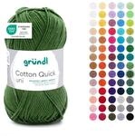 Gr&uuml;ndl Wolle Cotton Quick uni - d&uuml;nne Wolle zum H&auml;keln - Strickgarn - H&auml;kelgarn -