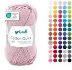 Gr&uuml;ndl Wolle Cotton Quick uni - d&uuml;nne Wolle zum H&auml;keln - Strickgarn - H&auml;kelgarn -
