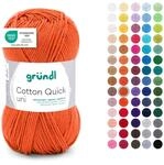 Gr&uuml;ndl Wolle Cotton Quick uni - d&uuml;nne Wolle zum H&auml;keln - Strickgarn - H&auml;kelgarn -