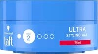 Schwarzkopf TAFT Ultra Styling Wax (75ml), Haarwax f&uuml;r bis zu 24 Stunden Kontrolle