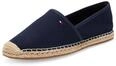 Tommy Hilfiger Damen Espadrilles Flag Canvas mit Logo, Blau (Space Blue), 35