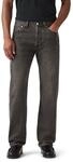 Levi's Herren Jeanshose 501 Original mit Knopfleiste, Straight Fit, Schwarz (Oak