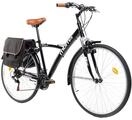 Moma Bikes Trakking Fahrrad, HYBRID 28&rdquo;, Aluminium SHIMANO 18 G&auml;nge, Vorne