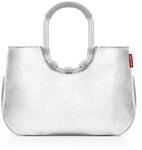 reisenthel loopshopper L silver crackle &ndash; Stabile Tasche mit praktischen F&auml;chern