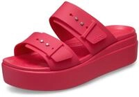 Crocs Damen Brooklyn Buckle Low Wedge Sandal, Digital Raspberry, 42/43 EU