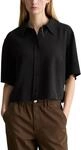 Marc OߴPolo Denim Damen Kurzarmbluse Cropped Relaxed Fit, Schwarz (Black), XXS