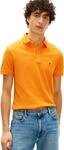 Tommy Hilfiger Herren Poloshirt Kurzarm 1985 Slim Fit, Orange (Orange Flash), L