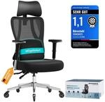 SONGMICS B&uuml;rostuhl ergonomisch, Schreibtischstuhl, Gaming-Stuhl, verstellbare