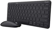 Trust Lyra Pack Clavier et Souris sans Fil Bluetooth, AZERTY Fran&ccedil;ais
