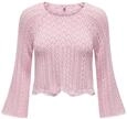 ONLY Damen Onlnola Life 3/4 Pullover KNT Noos, Candy Pink, XL