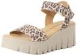 Tamaris Damen Sandalette mit Keilabsatz, braun, 38 EU