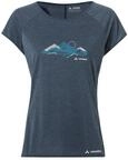 VAUDE Women's Tekoa T-Shirt II, L&auml;ssiges Damen T-Shirt, Dark sea/White, 42