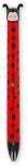 LEGAMI - Zweifarbig, Ladybug Motiv, schwarze und rote Tinte, Click&Clack Stift, Ideal