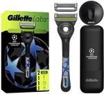GilletteLabs Rasierer Herren mit Reinigungselement, UEFA Champions League Special