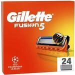 Gillette Fusion 5 Klingen Herren, 24 Original Rasierklingen, Orange - F&uuml;r