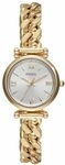 FOSSIL Carlie Watch f&uuml;r Damen, Goldfarbenes Quarz-Dreizeigerwerk mit