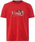VAUDE Men's Gleann T-Shirt II, Herren T-Shirt zum Wandern und Reisen, Mars red, 3XL