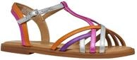 Geox J Karly Girl Sandal, Fuchsia/Silver, 35 EU