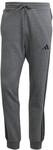 adidas Herren Essential Three Stripes Fleece Pants, Dark Grey Heather/Black, XS