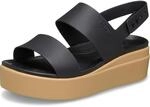 Crocs Brooklyn Low Wedge, f&uuml;r Damen, Schwarz/Cashew, Gr&ouml;&szlig;e 40