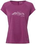 VAUDE Women's Tekoa T-Shirt II, L&auml;ssiges Damen T-Shirt, pink Orchid, 40