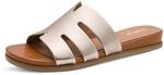 Jana Damen Mule Flat Vegan Champagner 42