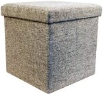 ECHTWERK Sitzw&uuml;rfel, Storecube, Polsterhocker mit Stauraum, Faltbare