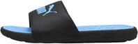 PUMA Unisex Cool CAT 2.0 Slide Sandal, Black-Team Light Blue, 40 EU, Puma Black Team