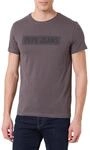 Pepe Jeans Herren M Basic Optic Logo T-Shirt, Grau (Dark Grey), L, Grau (Dunkelgrau),