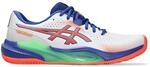 ASICS Herren Gel-Challenger 15 Padel Sneaker, White Vivid Coral, 40.5 EU