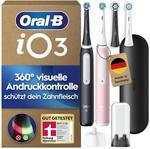 Oral-B iO Series 3 Elektrische Zahnb&uuml;rste, Doppelpack mit 4 Aufsteckb&uuml;rsten,