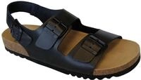 Scholl Herren Henri Sandale, Black, 43 EU