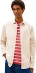 Tommy Jeans Herren Hemd Original Stretch Slim Fit, Beige (Gulf Sand), XS