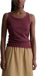 Marc OߴPolo Denim Damen Tanktop mit Stretch-Anteil Slim Fit, Rot (Merlot Red), XS