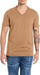 Replay Herren T-Shirt Kurzarm mit V-Ausschnitt