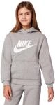 Nike FD2988-063 K NSW Club FLC HDY HBR Sweatshirt Unisex DK Grey Heather/White