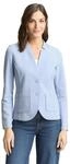 TOM TAILOR Damen 1038703 Basic Ottoman Blazer mit Taschen, 36520 - Kentucky Blue