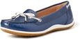 Geox Damen D Vega Moc B Mokassins, Blue Skin, 38.5 EU