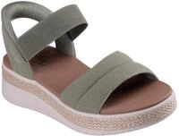 Skechers BOBS Sun Ray Flache Sandale f&uuml;r Damen, Olivgr&uuml;n, 36 EU